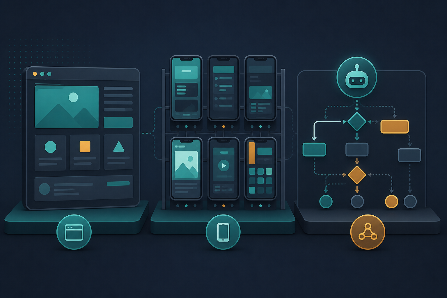 Web, mobile, and AI agent testing as different surfaces
