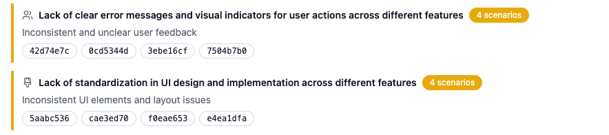 DevAssure Report - Consolidated bug list