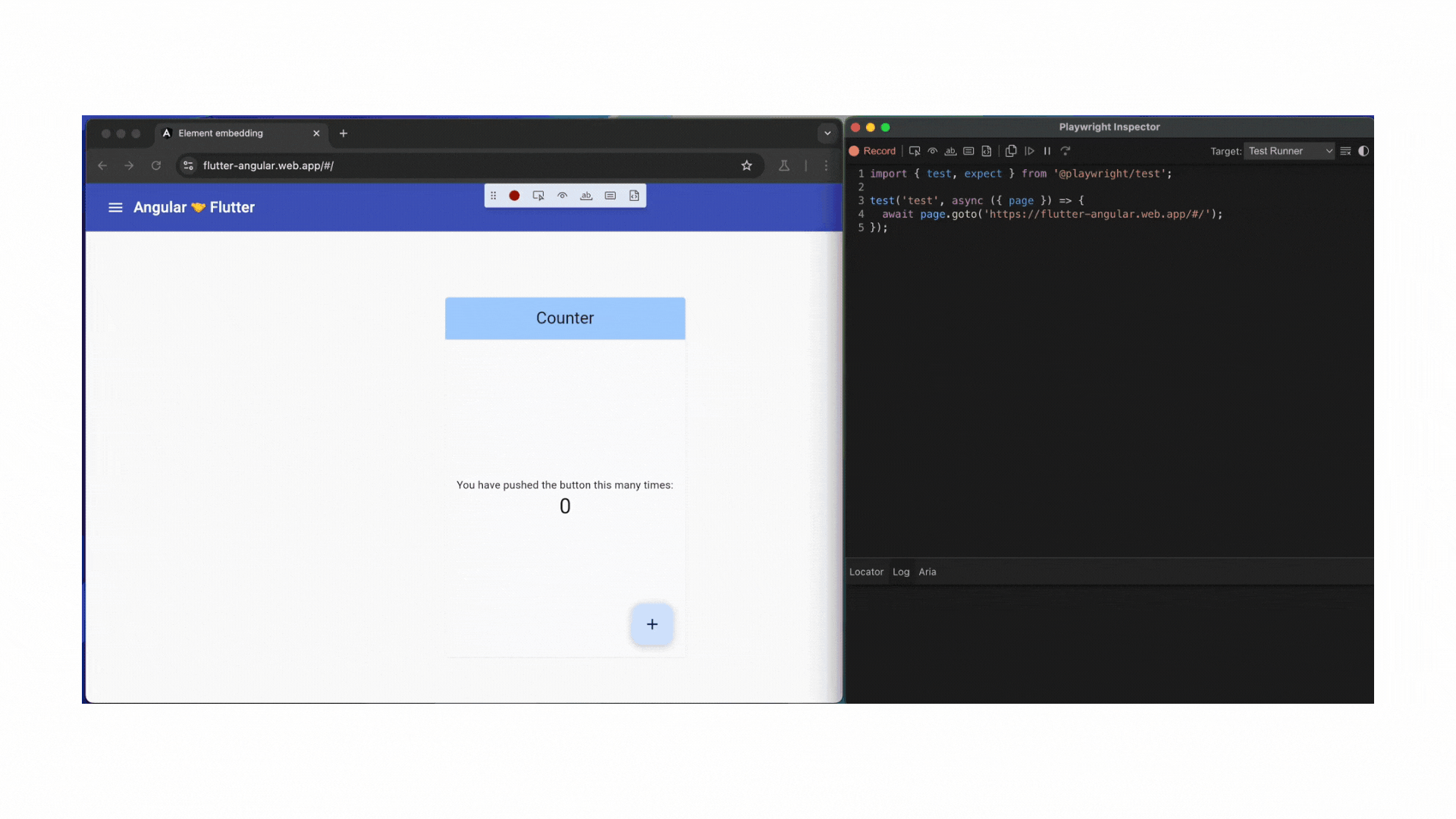 Flutter web automation with Playwright