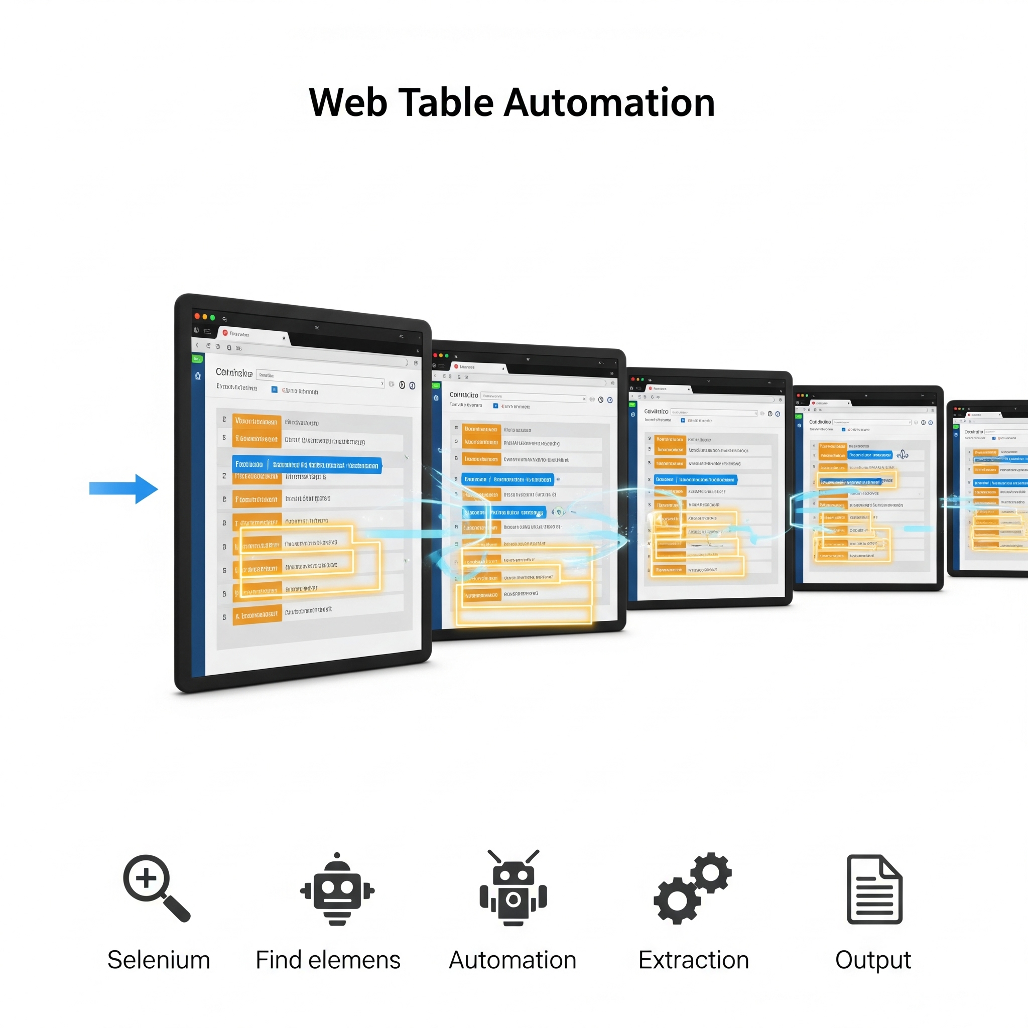 WebTable Automation using Selenium