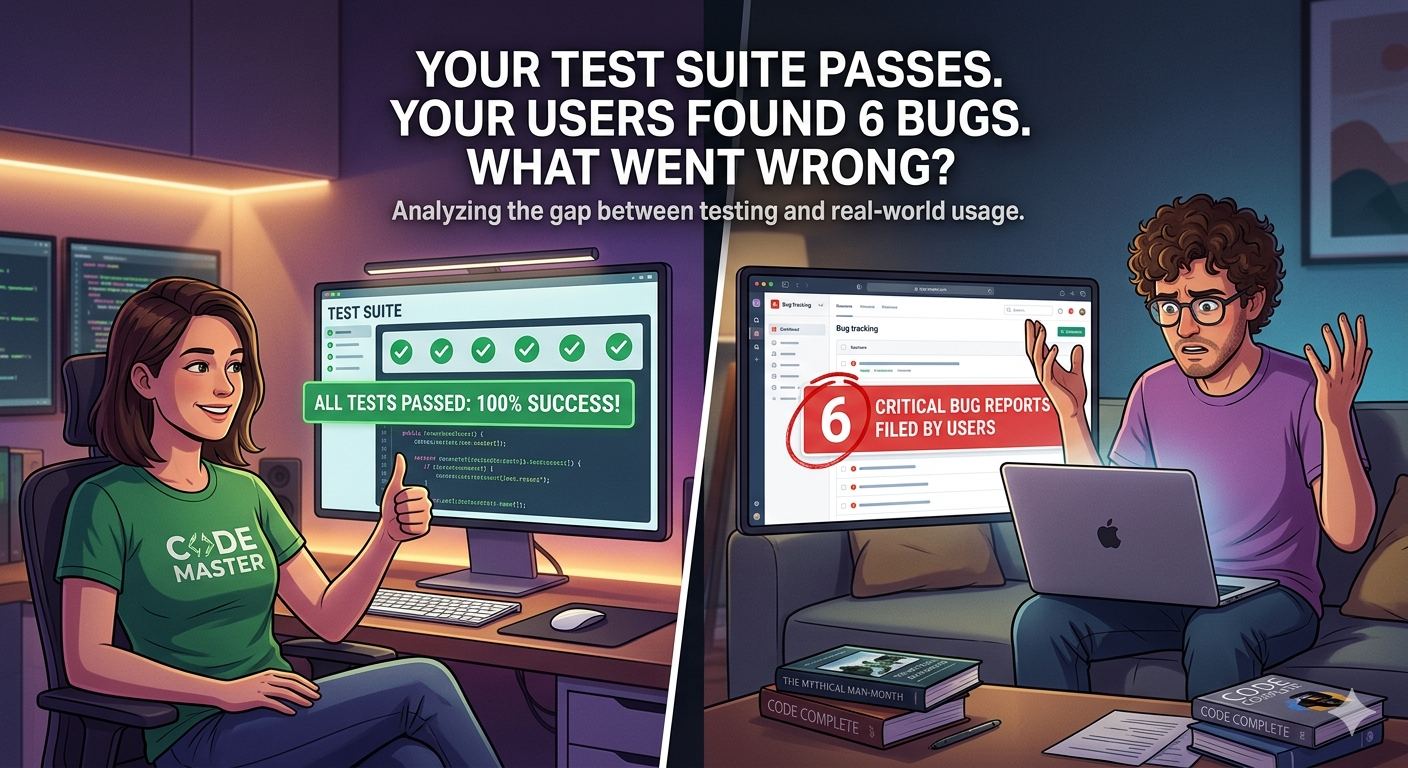 Test Suite Passes, Users Still Find Bugs