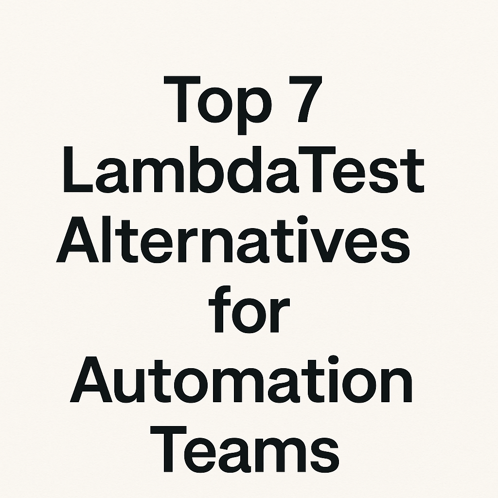 7 Top LambdaTest Alternatives for Automation Teams in 2026